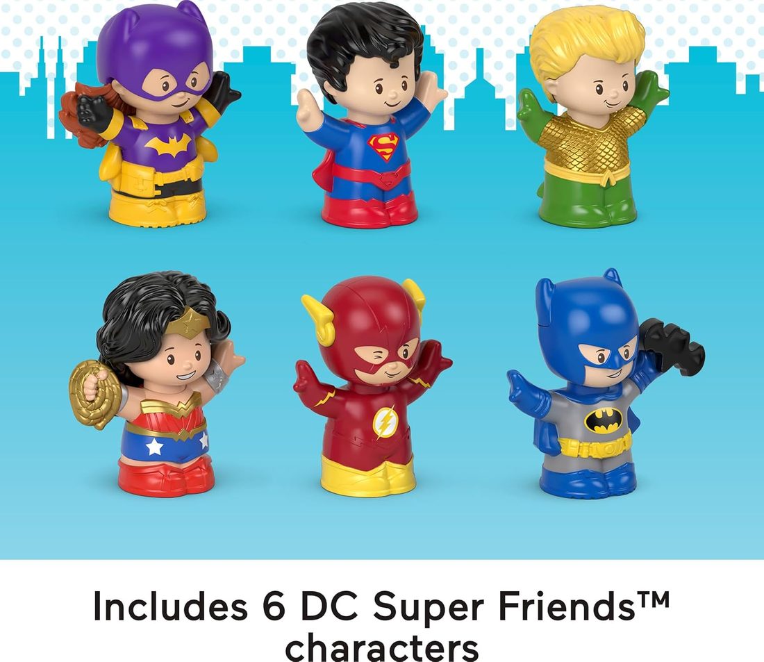 Little People DC Super Friends 6-Figure Set view 3