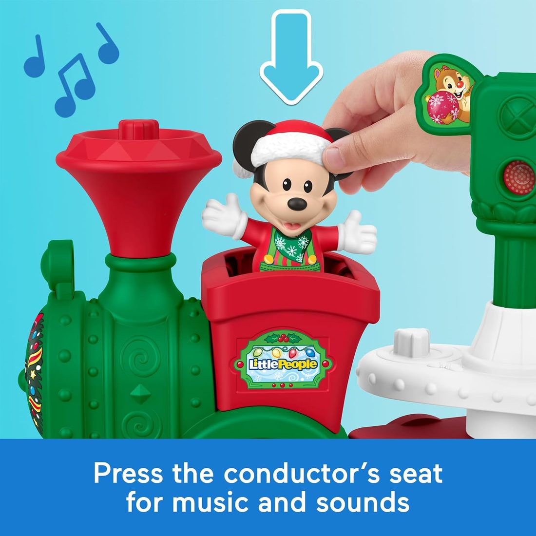 Little People Disney Jr Musical Christmas Train view 3