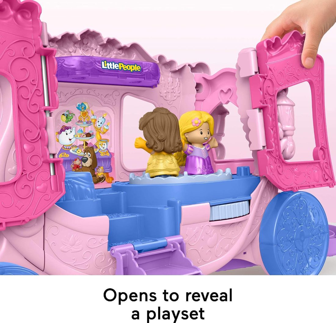 Little People Disney Princess Pull-Along Musical Carriage view 3
