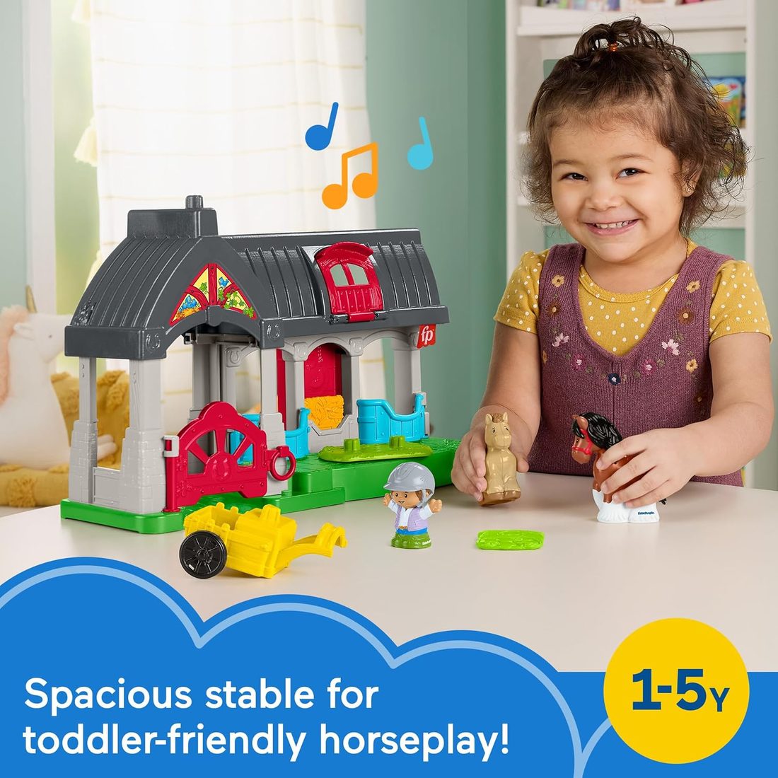 Little People Friendly Horses Stable Playset view 2