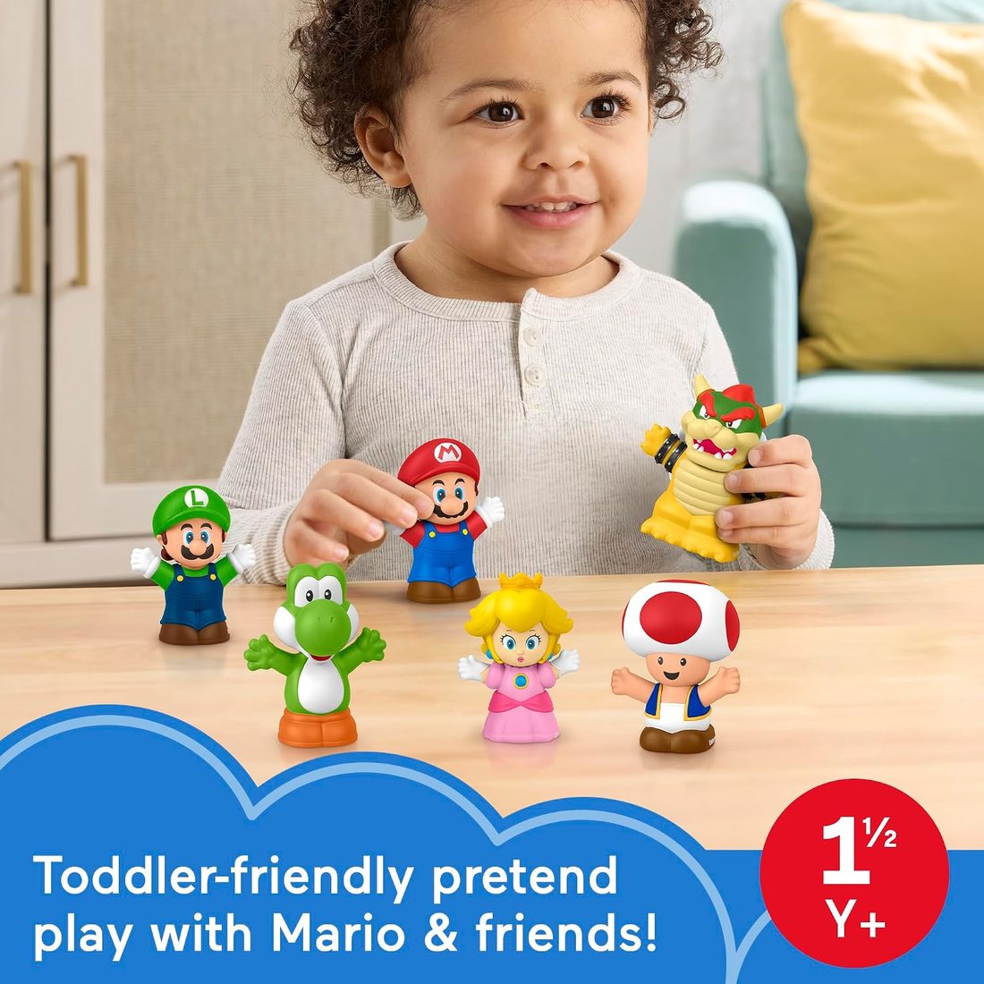 Little People My Mario 6-Piece Character Figure Set view 2